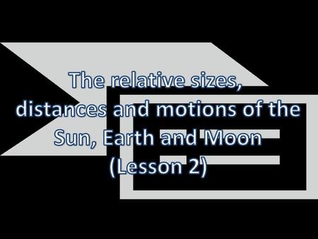 distances and motions of the