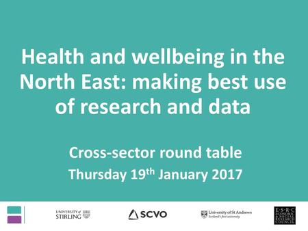 Cross-sector round table Thursday 19th January 2017
