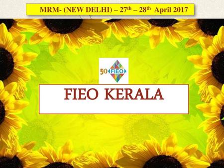 MRM- (NEW DELHI) – 27th – 28th April 2017