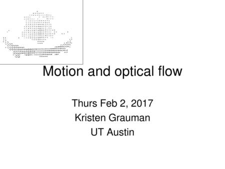 Motion and optical flow