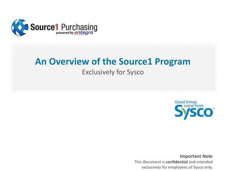 An Overview of the Source1 Program