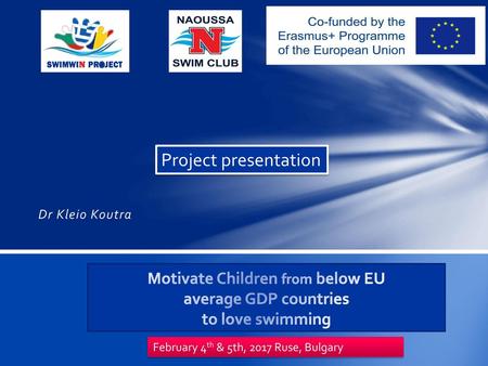 Motivate Children from below EU average GDP countries to love swimming