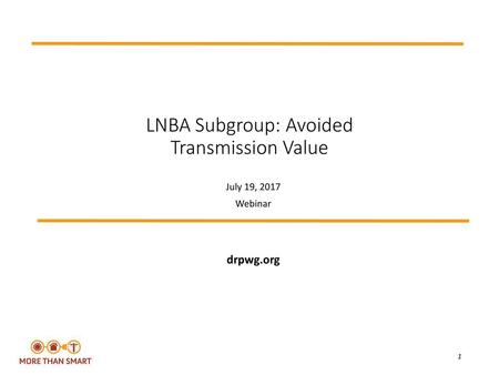 LNBA Subgroup: Avoided Transmission Value