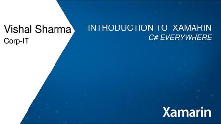 Introduction to Xamarin C# Everywhere