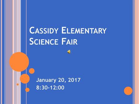 Cassidy Elementary Science Fair