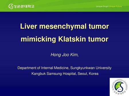 Liver mesenchymal tumor mimicking Klatskin tumor
