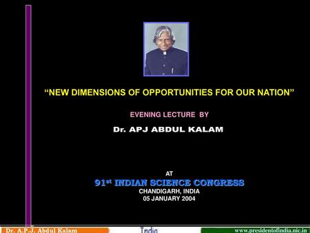 91st INDIAN SCIENCE CONGRESS