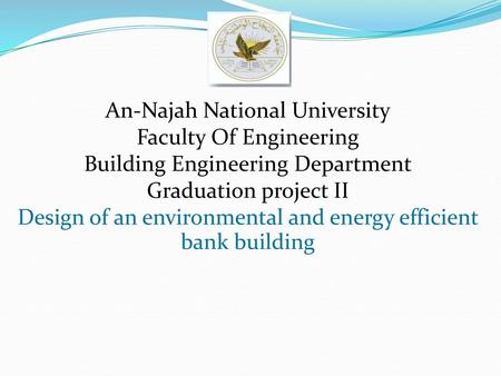 An-Najah National University Faculty Of Engineering
