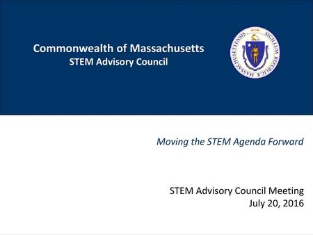 Commonwealth of Massachusetts STEM Advisory Council
