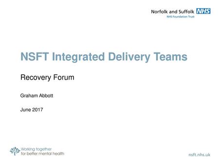 NSFT Integrated Delivery Teams