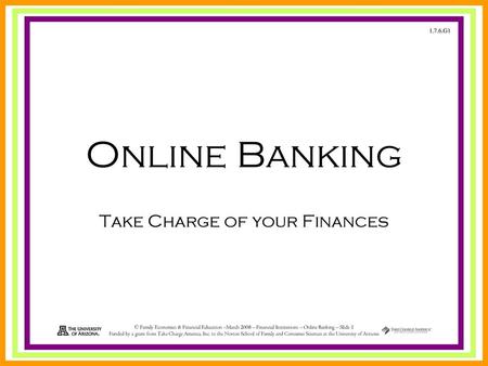Take Charge of your Finances