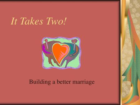 Building a better marriage