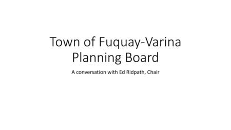 Town of Fuquay-Varina Planning Board