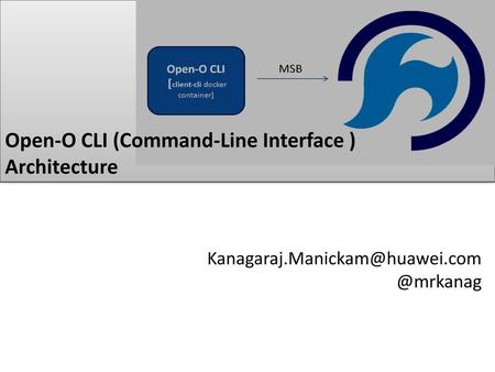 Open-O CLI (Command-Line Interface ) Architecture