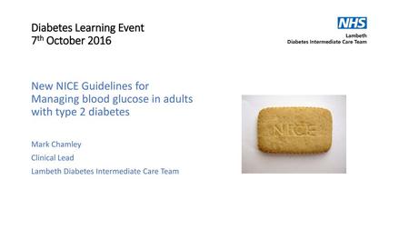 Diabetes Learning Event 7th October 2016