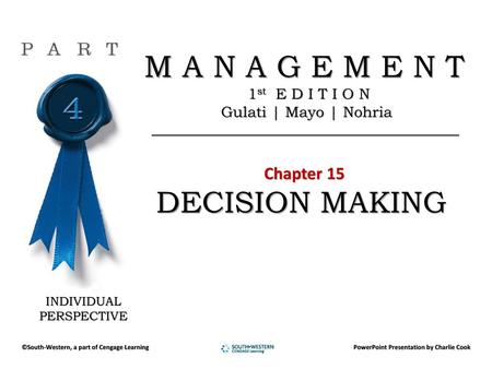 Explain the step-by-step process of rational decision making