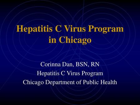 Hepatitis C Virus Program in Chicago