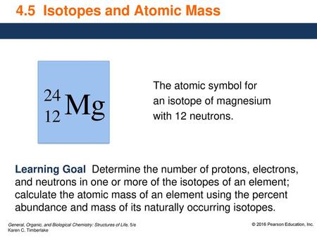 4.5 Isotopes and Atomic Mass