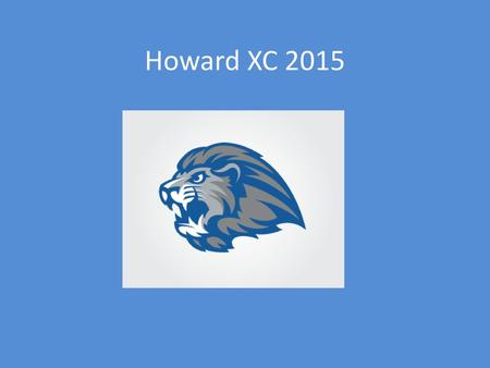 Howard XC 2015.