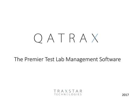 The Premier Test Lab Management Software