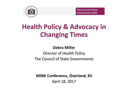 Health Policy & Advocacy in Changing Times