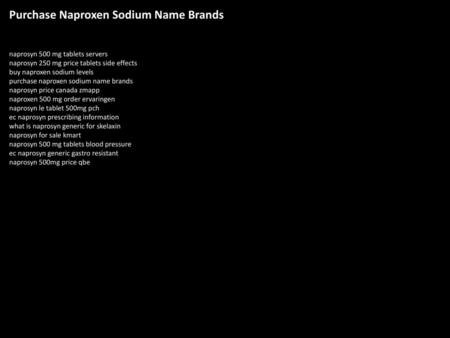 Purchase Naproxen Sodium Name Brands