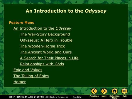 An Introduction to the Odyssey