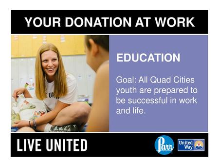 YOUR DONATION AT WORK EDUCATION