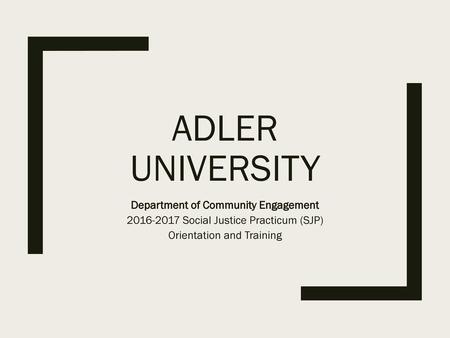 Department of Community Engagement