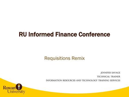 RU Informed Finance Conference