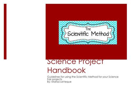 Science Project Handbook