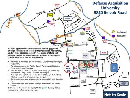 Defense Acquisition University 9820 Belvoir Road