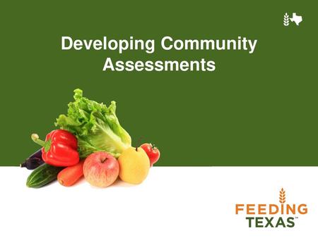 Developing Community Assessments
