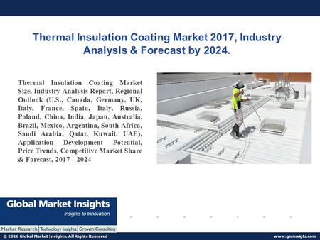 © 2016 Global Market Insights. All Rights Reserved  Thermal Insulation Coating Market 2017, Industry Analysis & Forecast by Thermal.