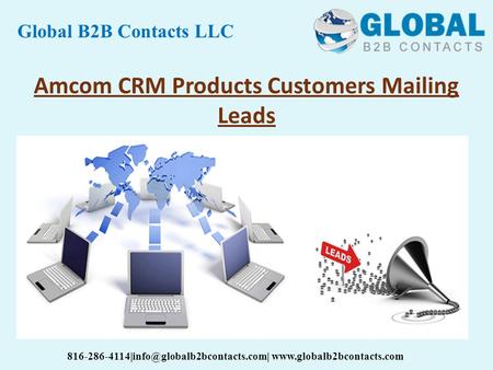Amcom CRM Products Customers Mailing Leads Global B2B Contacts LLC