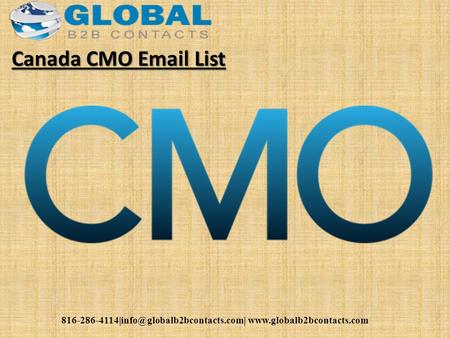 Canada CMO  List.