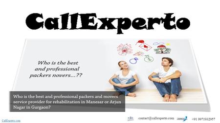 CallExperto.com Packers and Movers Services in Gurgaon