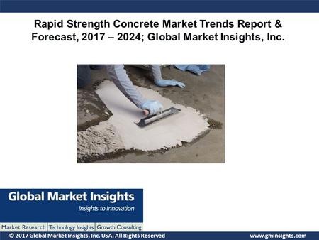 © 2017 Global Market Insights, Inc. USA. All Rights Reserved  Rapid Strength Concrete Market Trends Report & Forecast, 2017 – 2024; Global.
