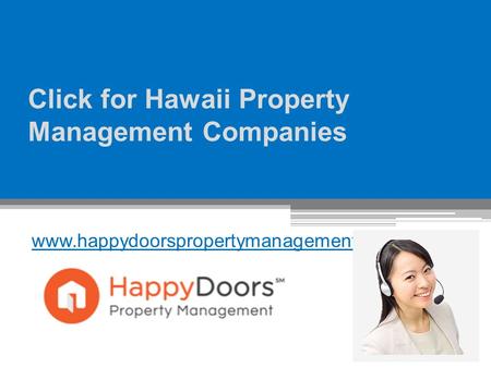 Click for Hawaii Property Management Companies