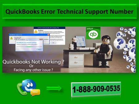 QuickBooks Error Technical Support 1-888-909-0535 Number