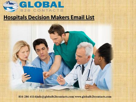 Hospitals Decision Makers  List.