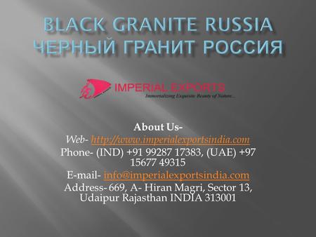 Black Granite Russia