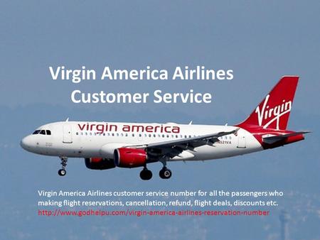 Virgin America Airlines Reservations Number
