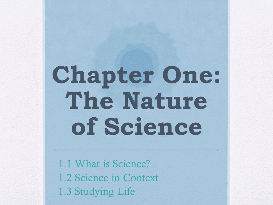 The nature of science worksheet answers section 1