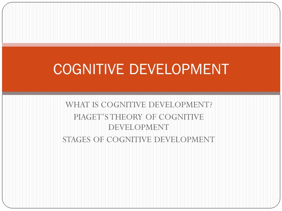 Define top cognitive stage