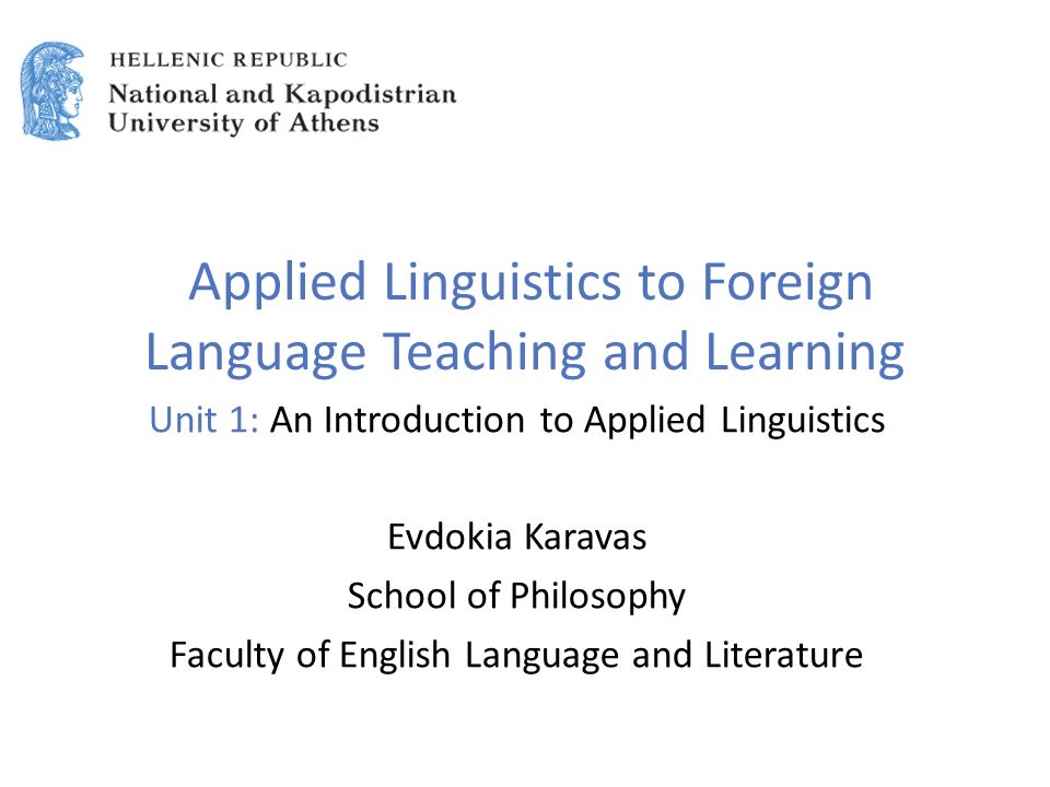 Language Learning and Teaching