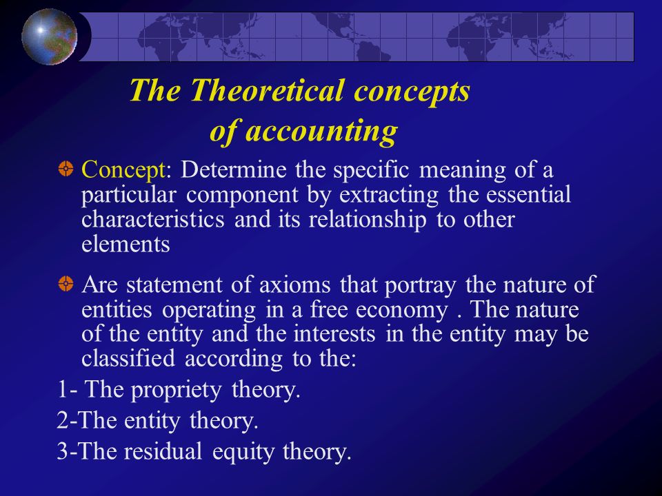 Theoretical meaning