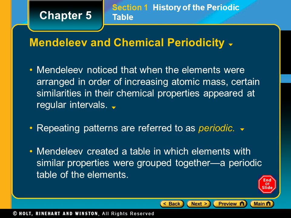 Mendeleev and Chemical Periodicity - ppt video online download