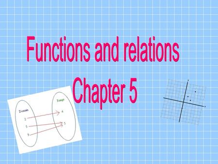 Functions and relations