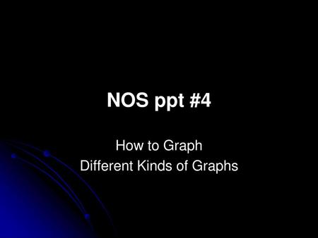 How to Graph Different Kinds of Graphs